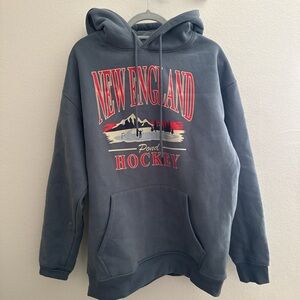 Blue-Grey New England Pond Hockey Hoodie
